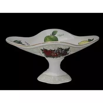 Фруктовница на ножке Lenardi «Фрукты», длина 28.5 см