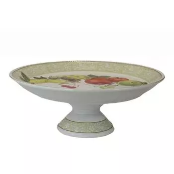 Фруктовница на ножке Lenardi «Фрукты», d=36 см