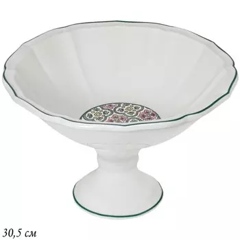 Фруктовница на ножке Lenardi «Дария», размер 30.5х19 см