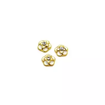 Фурнитура металлическая TNL «Белый цветок»