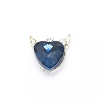 Фурнитура металлическая TNL «Сапфировое сердце», 4 шт