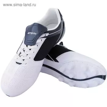 Футбольные бутсы, цвет сине-белый, синтетическая кожа, размер 31