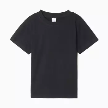 Футболка детская, цвет черный, рост 116