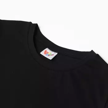 Футболка детская, цвет чёрный, рост 158 см