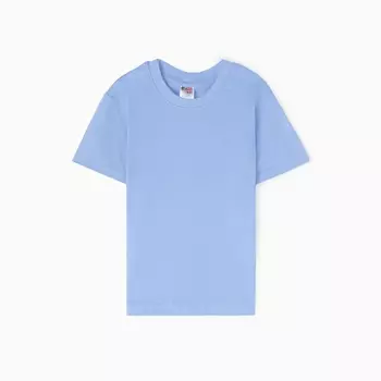 Футболка детская, голубая, рост 110 см
