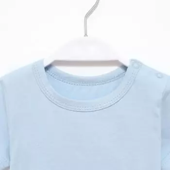 Футболка детская, цвет голубой, рост 80см