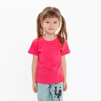 Футболка детская, цвет коралловый, рост 104 см