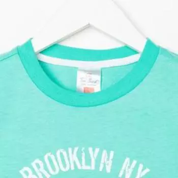 Футболка детская, цвет ментол, рост 122 см