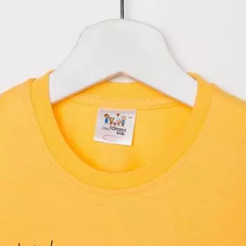 Футболка детская, цвет желтый, рост 134 см