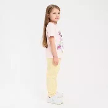 Футболка детская KAFTAN "Единорог" р.36 (134-140), розовый