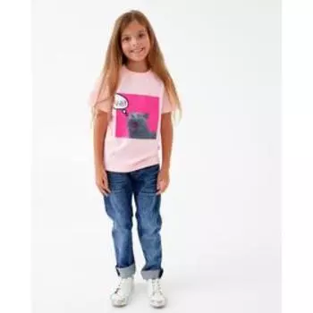 Футболка детская KAFTAN «Кот» р.34 (122-128)