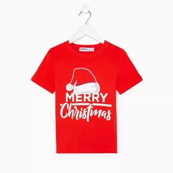 Футболка детская KAFTAN "Merry Christmas" р.34 (122-128)