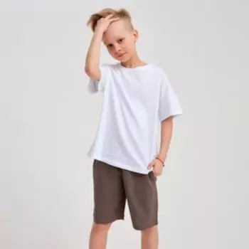 Футболка детская MINAKU Future, белая, рост 104 см