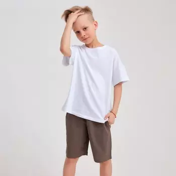 Футболка детская MINAKU Future, цвет белый, рост 110