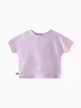 Футболка детская MINAKU, сиреневая, рост 128 см