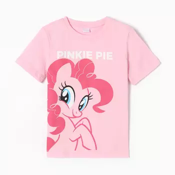 Футболка детская Pinkie Pie, Мой маленький пони, рост 122-128, розовый