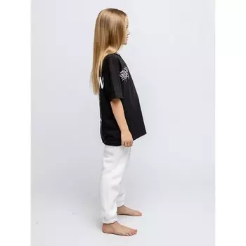 Футболка детская, рост 122 см, цвет чёрный