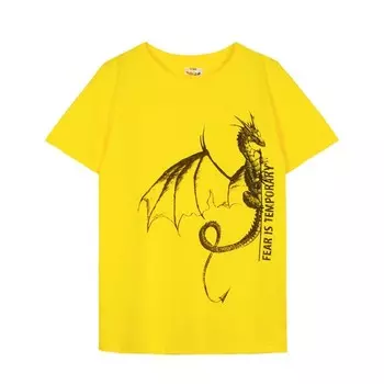 Футболка детская, рост 146 см, цвет жёлтый