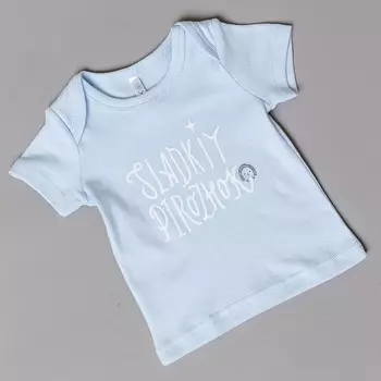 Футболка детская, рост 62 см, цвет голубой