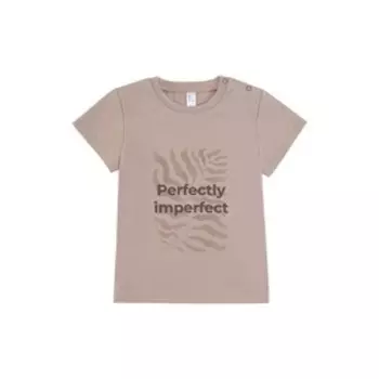 Футболка детская, рост 92 см, цвет капучино