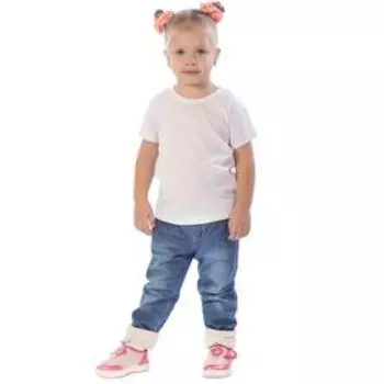 Футболка детская, рост 98 см, цвет белый