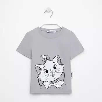 Футболка детская «Мари», рост 86-92 (28), серый, Disney