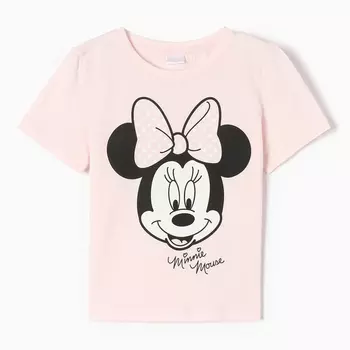 Футболка Disney "Minnie Mouse", рост 86-92 (28), розовый
