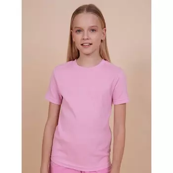 Футболка для девочек, рост 110 см, цвет розовый