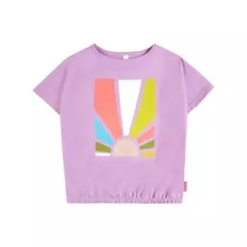 Футболка для девочек, рост 110 см, цвет лавандовый