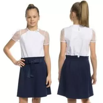 Футболка для девочек, рост 116 см, цвет белый