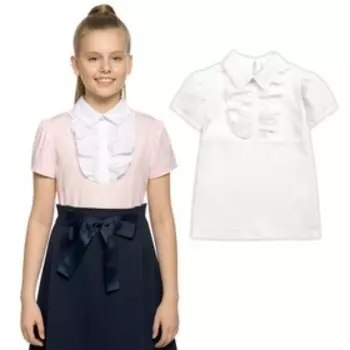 Футболка для девочек, рост 116 см, цвет белый