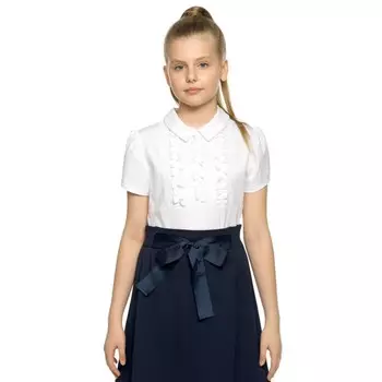 Футболка для девочек, рост 116 см, цвет белый