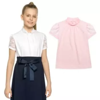 Футболка для девочек, рост 122 см, цвет белый