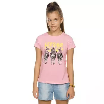 Футболка для девочек, рост 146 см, цвет розовый