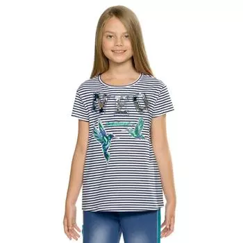 Футболка для девочек, рост 152 см, цвет белый