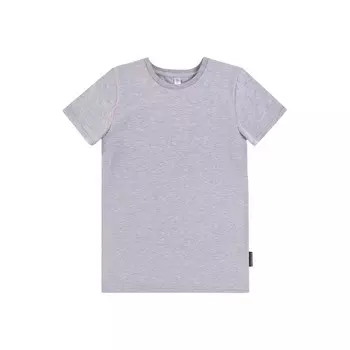 Футболка для девочек, рост 158 см, цвет серый меланж