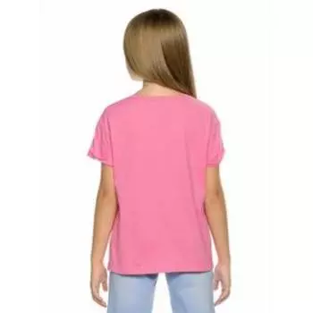 Футболка для девочек, рост 158 см, цвет розовый