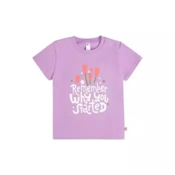 Футболка для девочек, рост 80 см, цвет лавандовый