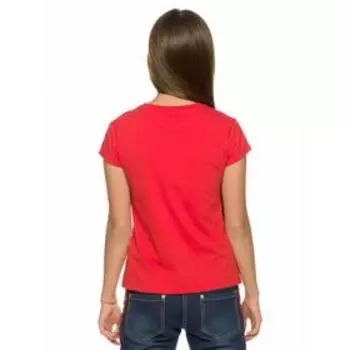 Футболка для девочек, рост 86 см, цвет красный