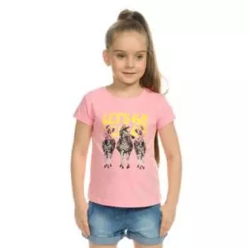Футболка для девочек, рост 86 см, цвет розовый