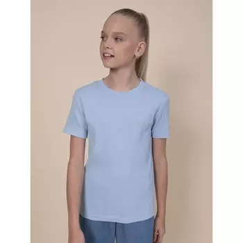 Футболка для девочек, рост 92 см, цвет голубой