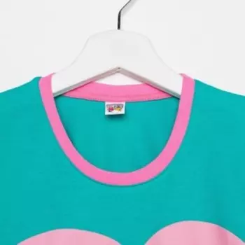 Футболка для девочки, цвет бирюзовый, рост 146