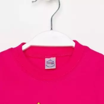 Футболка для девочки, цвет фуксия, рост 86