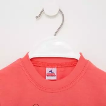 Футболка для девочки, цвет коралл/Lady, рост 98 см