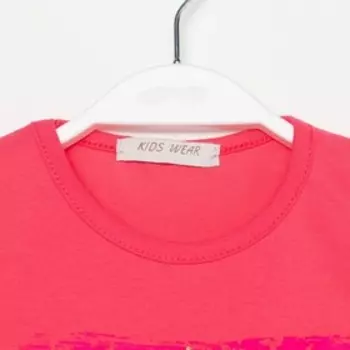 Футболка для девочки, цвет коралл, рост 104 см