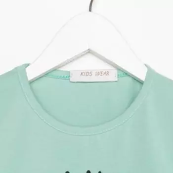Футболка для девочки, цвет мята, рост 110