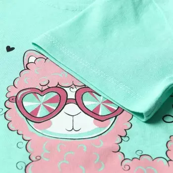 Футболка для девочки, цвет мятный, рост 116 см