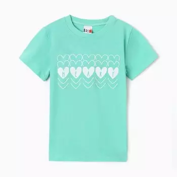 Футболка для девочки, цвет мятный, рост 146 см
