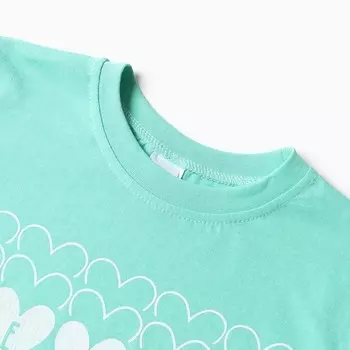 Футболка для девочки, цвет мятный, рост 152 см