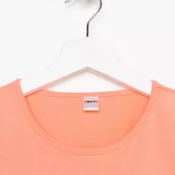 Футболка для девочки, цвет персиковый, рост 152